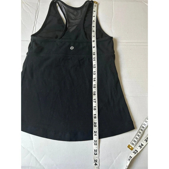 Lululemon black tank top mesh racerback - Picture 7 of 7